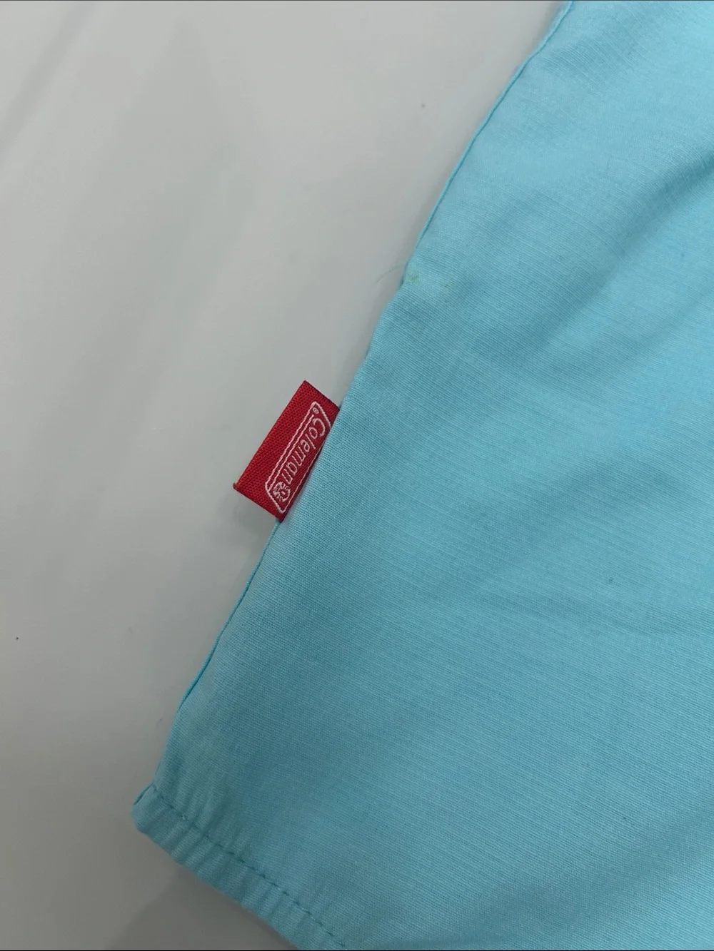 Coleman Men’s Short-Sleeve Button Down Shirt - Aqua Blue XL